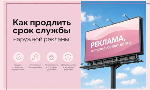 Как продлить срок службы наружной рекламы в  Балахне